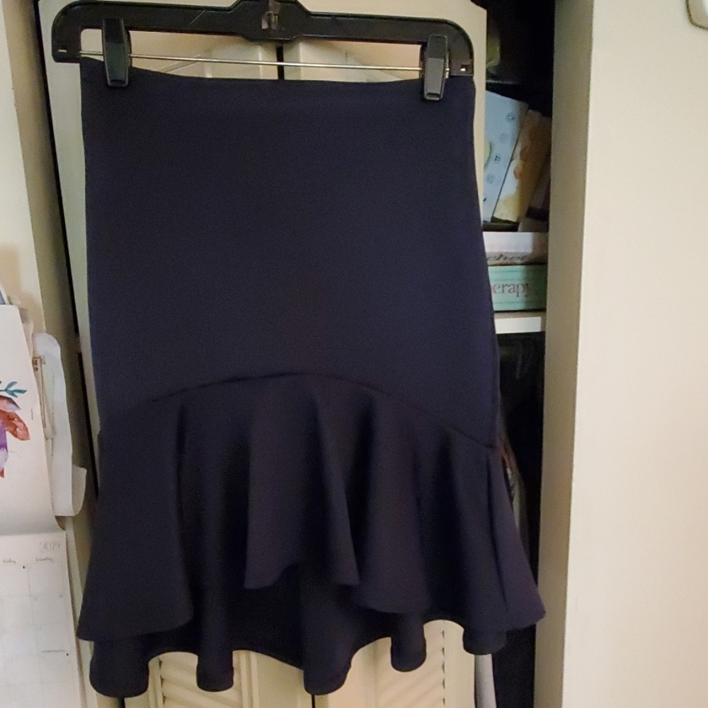 Forever 21 small blue ruffle skirt